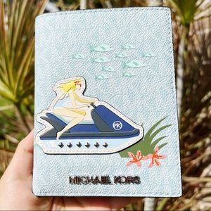 Michael Kors Jet Set Travel Passport Holder Wallet Case